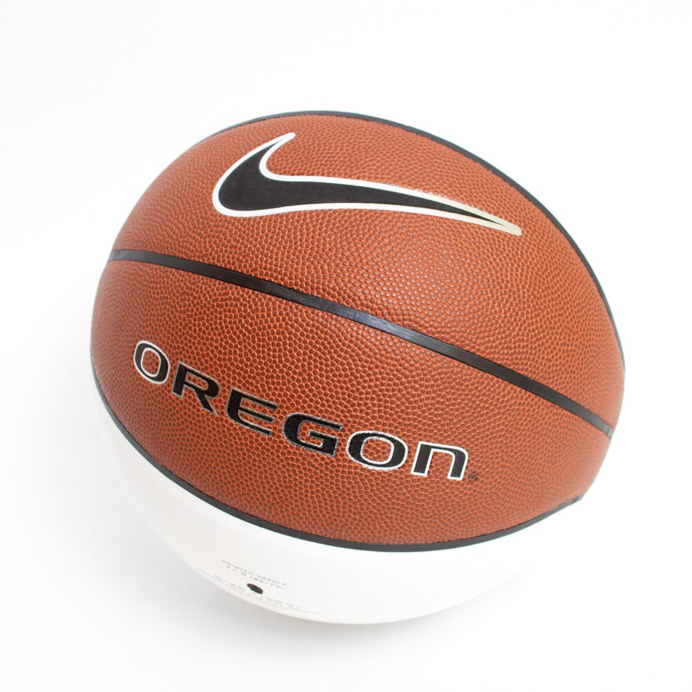 Classic Oregon O, Nike, White, Balls, Sports, Basketball, Autograph, Composite Synthetic Leather, Official Size, 267512